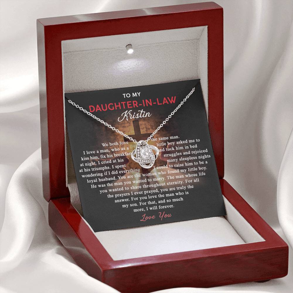 To My Daughter-In-Law Gifts Necklace From Mother In Law, Daughter In Law Wedding Gift, Best Daughter In Law, Mother To Daughter Gifts Necklaces, To My Future Mother In Law Necklace For Daughter