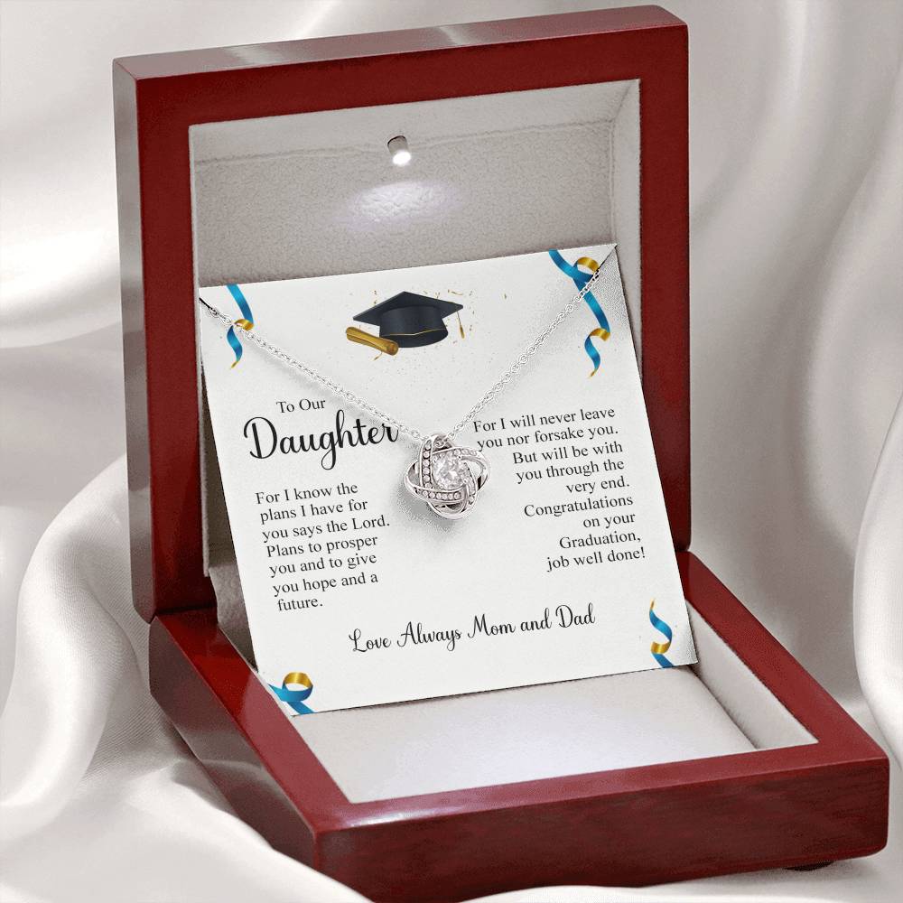 To My Daughter Necklace from Mom, Graduation Gift Necklace, Pendant Gift for Daughter, Graduation Gift for Her, High School, College Grad, Senior Graduation, Class of Necklace, Jewelry For Girls