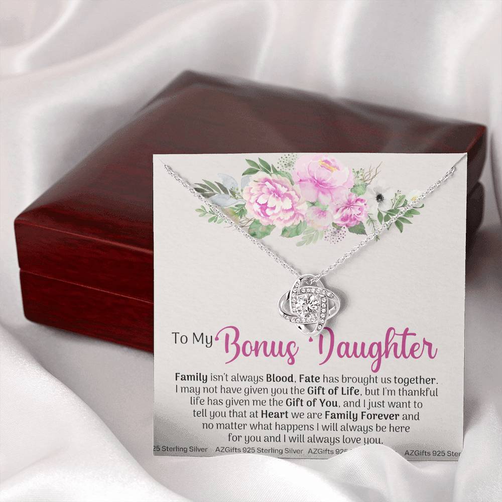 To My Bonus Daughter, Bonus Daughter Necklace, Step Daughter Necklace, Gifts For Stepdaughter, Gifts For Bonus Daughter, Bonus Daughter Gifts, Step Daughter Jewelry Gift For Girls, Little Girl