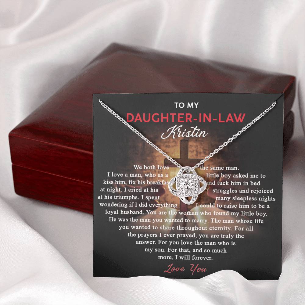 To My Daughter-In-Law Gifts Necklace From Mother In Law, Daughter In Law Wedding Gift, Best Daughter In Law, Mother To Daughter Gifts Necklaces, To My Future Mother In Law Necklace For Daughter