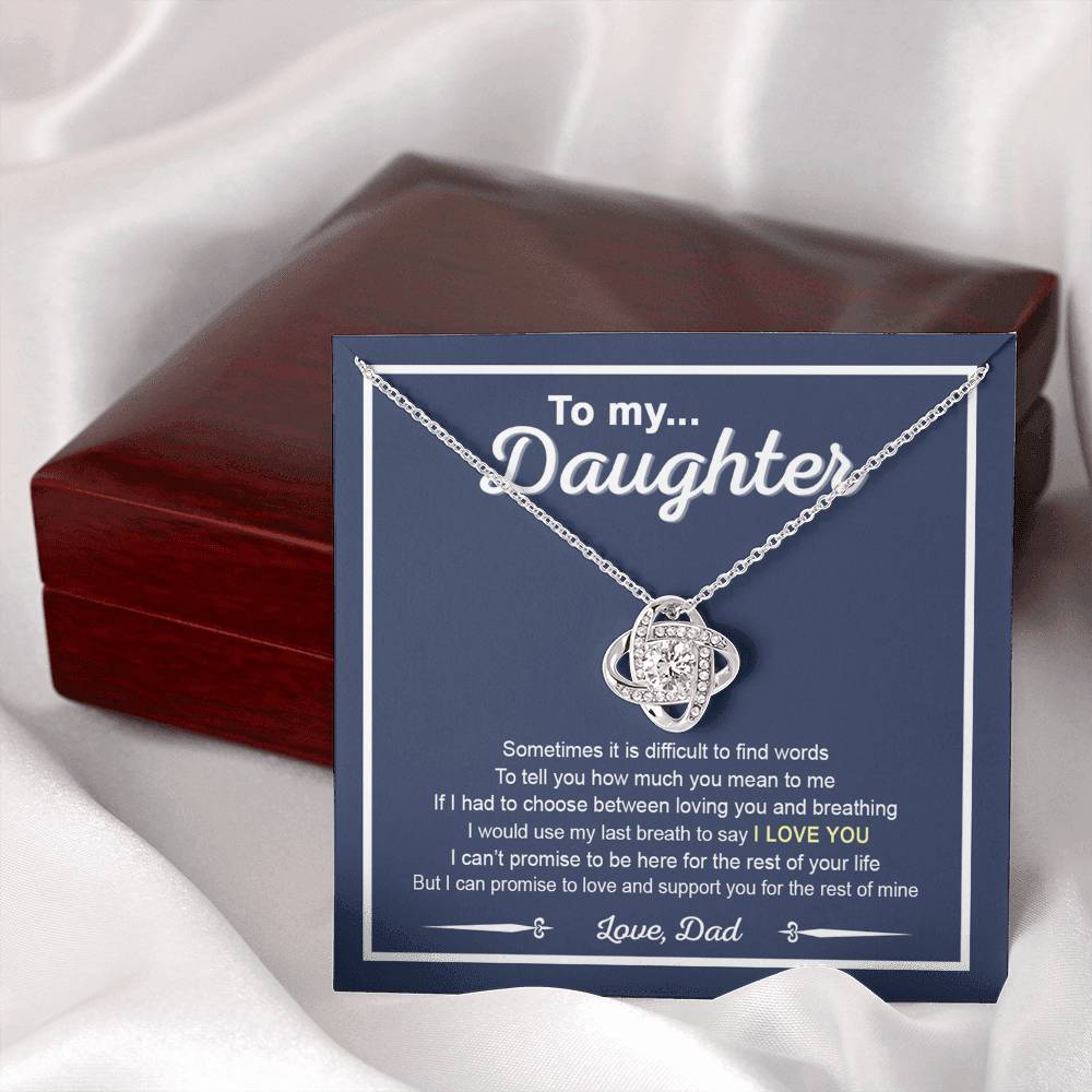 To My Daughter Necklace From Dad , To My Badass Daughter, Daughter Jewelry From Dad, Father Daughter Gift Necklace From Daddy, For My Daughters, To Daughter From Dad, Father Gifts From Daughter