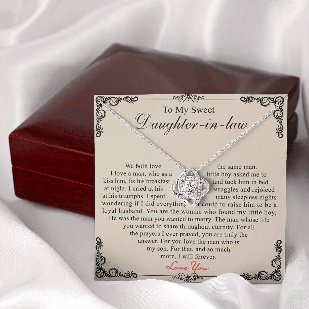 Daughter In Law Gift Necklace - To My Daughter In Law Necklace From Mother In Law, Gifts For Daughter In Law On Wedding Day, Graduation Gift, Christmas Jewelry Gifts For Future Daughter In Law