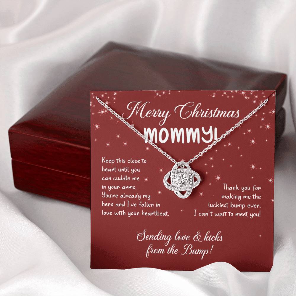 To My Mom Christmas Necklace Christmas Gift For Mom To Be First Time Mommy Gift