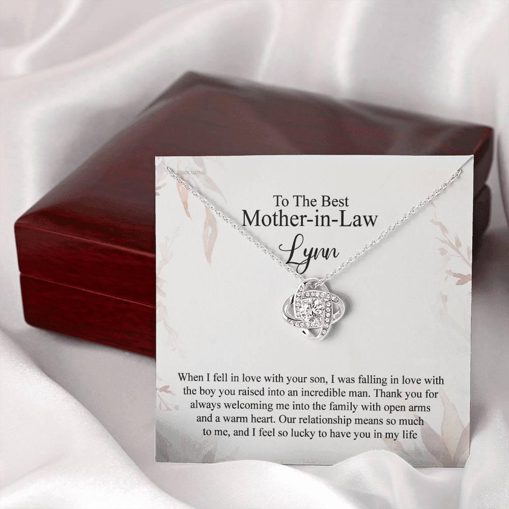 Mother In Law Gift Necklace, To The Best Mother In Law Necklace From Daughter In Law, Personalized Necklace Gift For Mom, Happy Mother's Day Necklace Gift For Mom, Jewelry Gift For Mother In Law