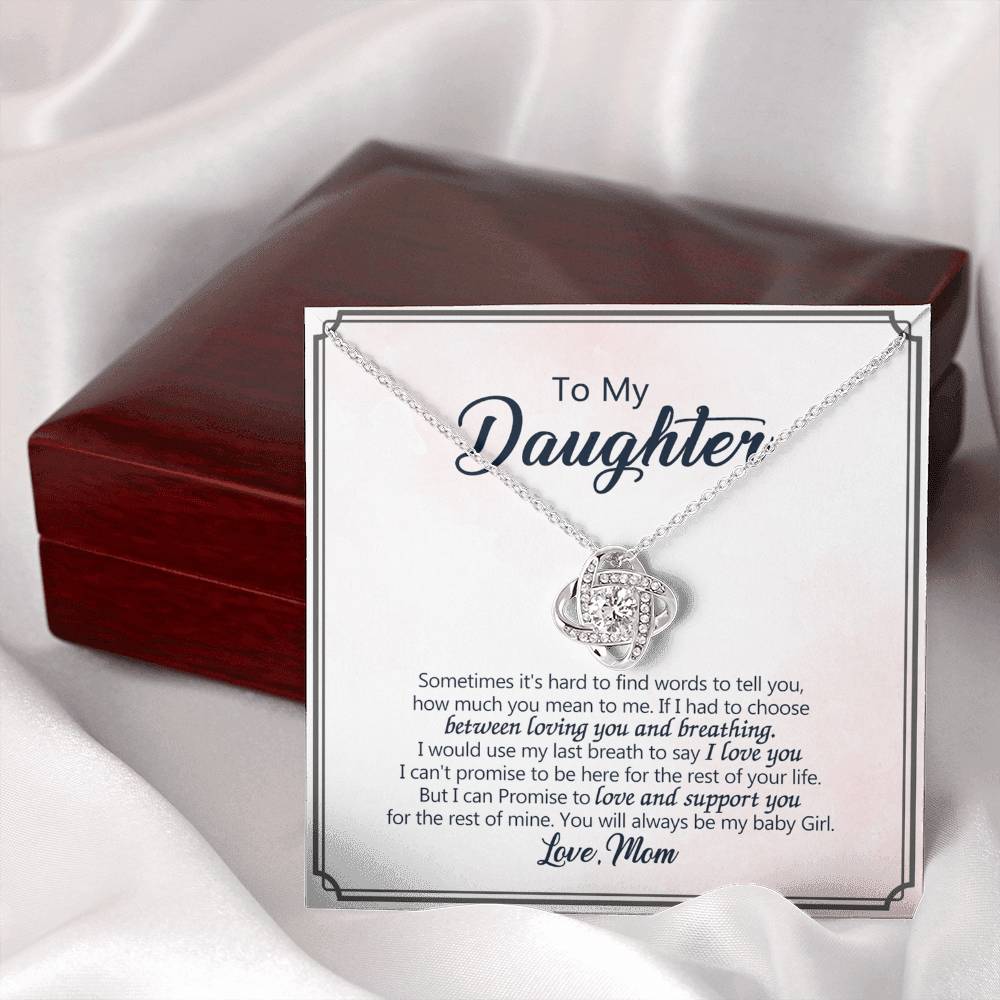 To My Beautiful Daughter Necklace from Mom, Mother and Daughter Gift Necklace, Jewelry Gift For Girls, Little Girl, Daughter, Necklace for Daughter, Daughter Birthday Graduation Gift from Mother