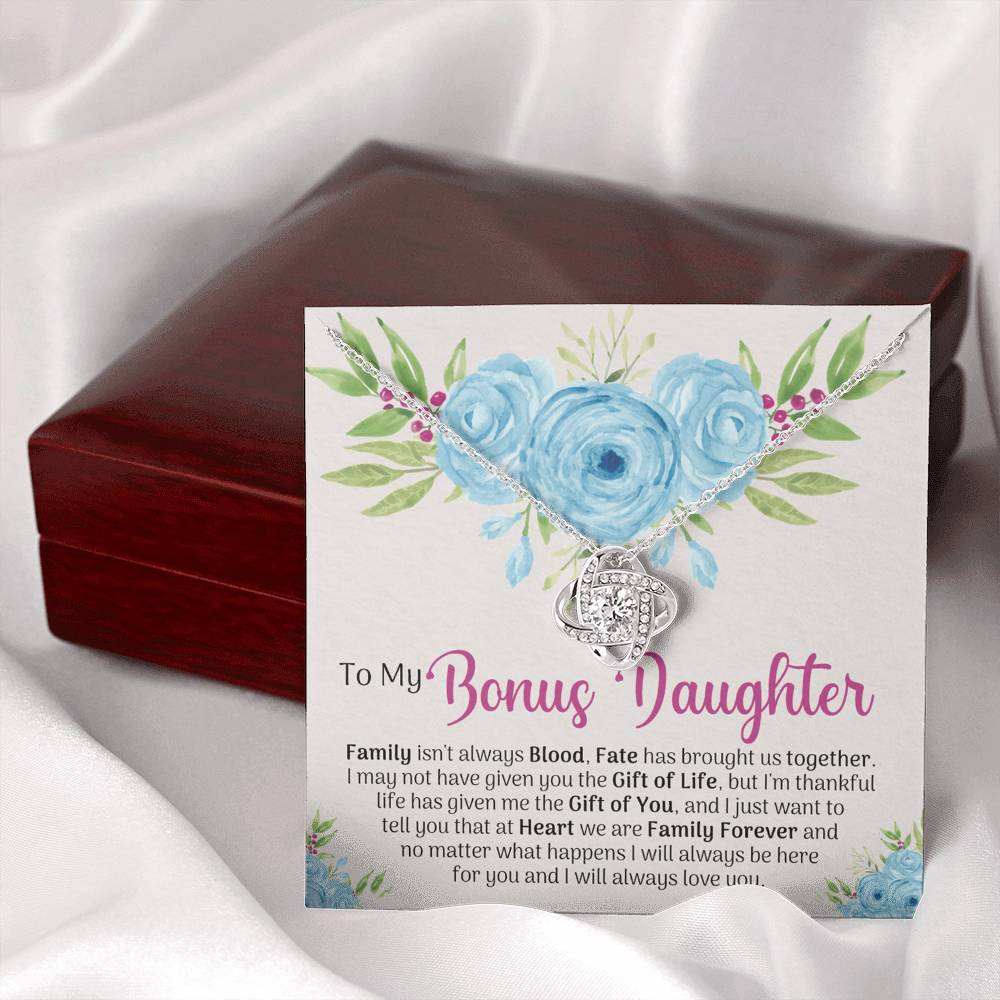 To My Bonus Daughter Gift Necklace, Bonus Daughter Gift Necklace, Step Daughter Necklace Gifts For Stepdaughter Gifts For Bonus Daughter , Step Daughter Gifts Jewelry Gift For Girls, Bonus Daughter