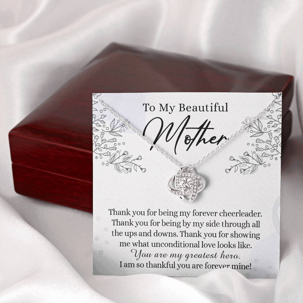 To My Mother Necklace From Daughter, Beautiful Mother Necklace Gift for her, Thank You Mom Gift Necklace, Sentimental Necklace for Mom On Mother's Day, Anniversary, Birthday Gift Jewelry For Mom
