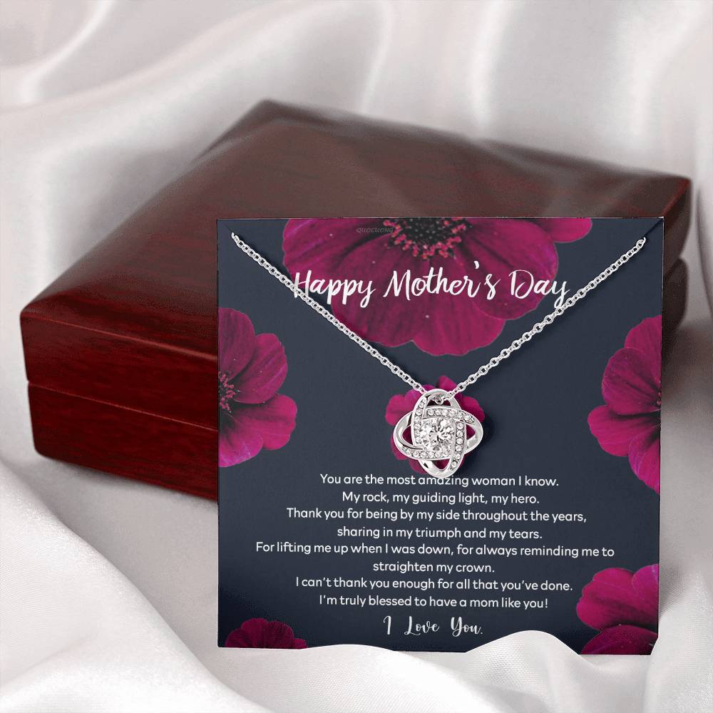 Happy Mother's Day Necklace Gift, To My Mom Necklace From Daughter, You Are The Most Amazing Woman Necklace Gift For Mom, Mother's day Necklace Gift For Mom, Thank You For All Mother Gift Necklace