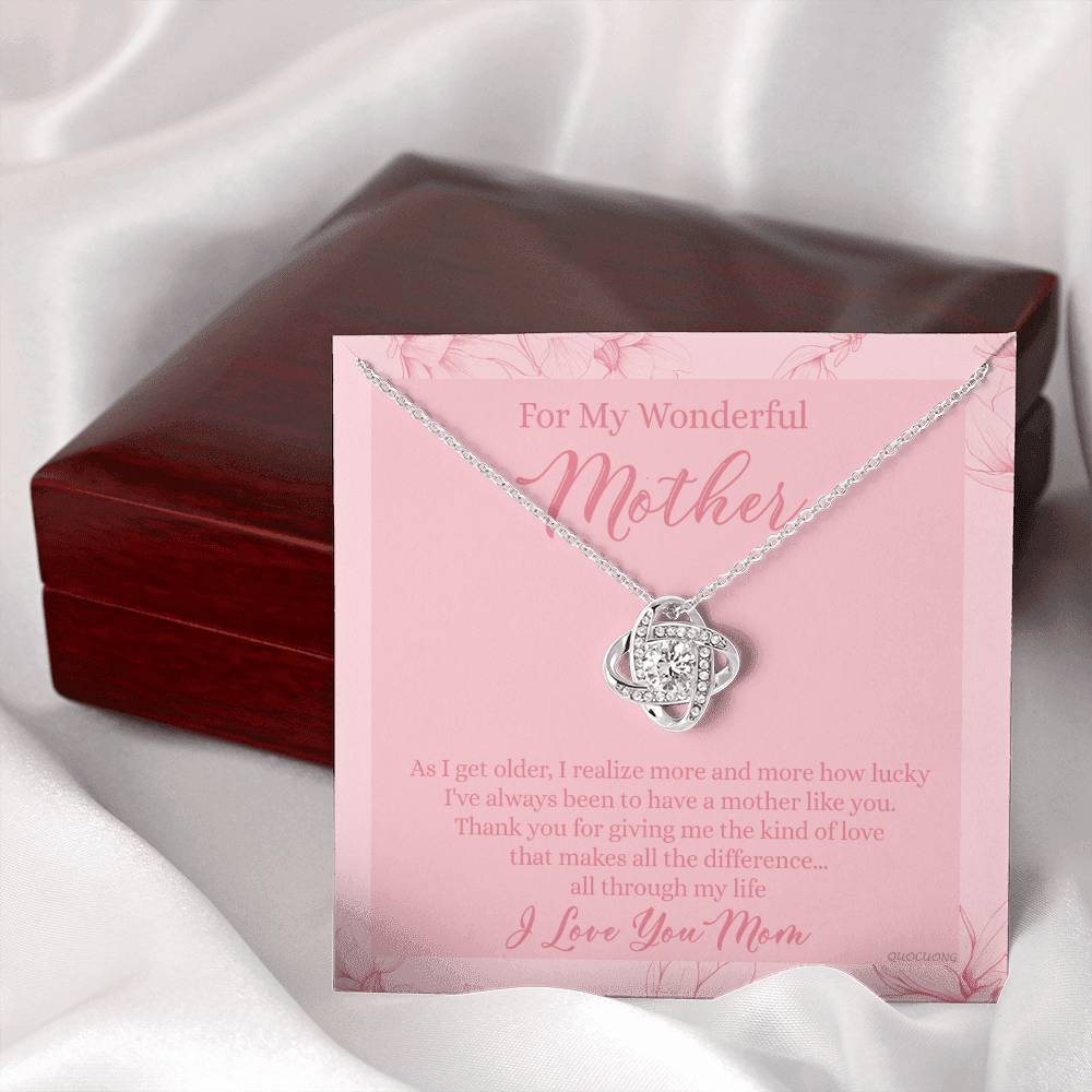 To My Mom Necklace From Son, My Wonderful Mother And Son Necklace Gift For Mom, Jewelry For Women, Wonderful Mom Gift Necklace, Gifts for Mom on Birthday Mother's Day Wedding Valentine Christmas