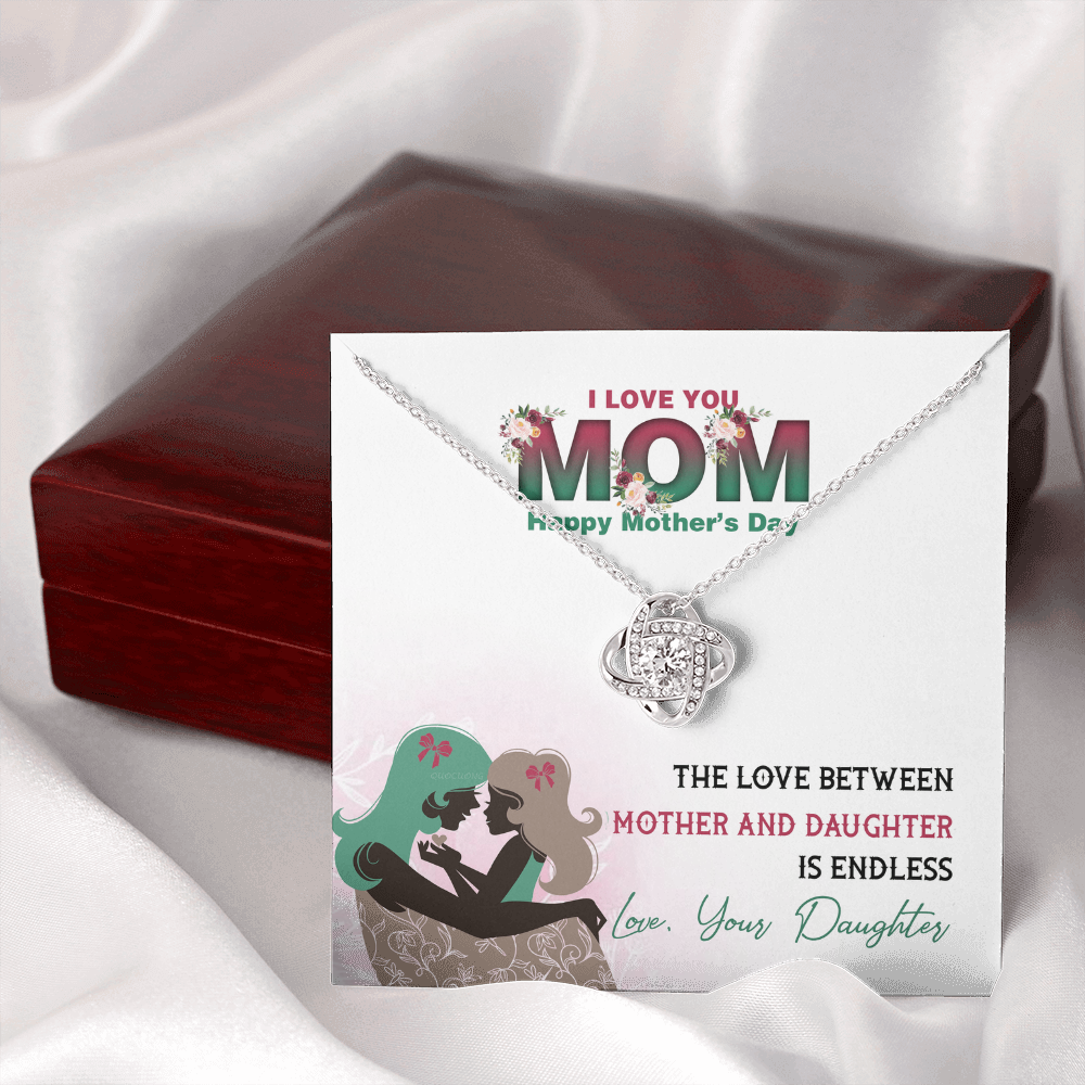 I love you Mom Gifts, Mother's Day Necklace Gift, To My Mom Necklace From Daughter, Daughter To Mom Gift
