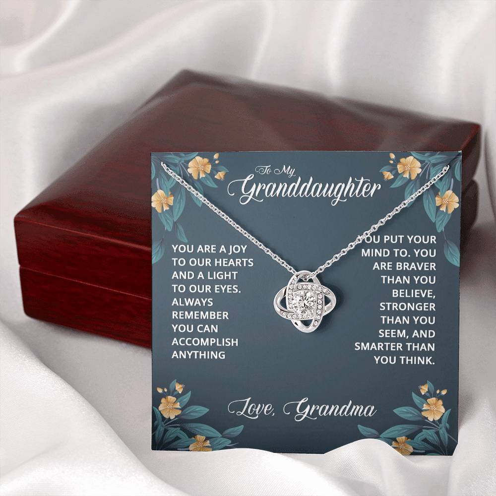 Granddaughter Gifts From Grandma - Granddaughter Necklace, Jewelry Keepsake Gifts For Granddaughter, Love Gift For Adults Or Girls On Birthday, Graduation, Wedding, Valentines, Mothers Day, Christma