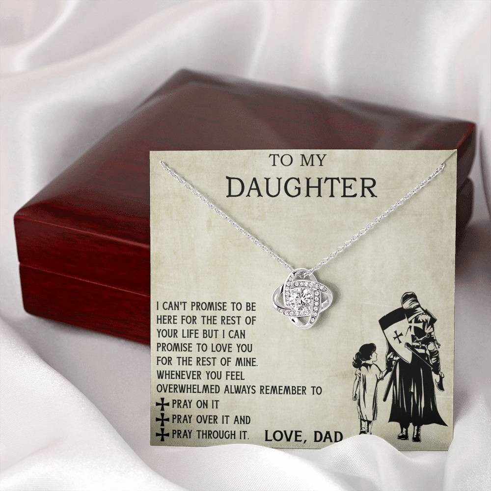 To My Daughter Necklace From Viking Dad, To My Beautiful Daughter Whenever You Feel Overwhelmed Jewelry Gift On Birthday, Christmas, Xmas with Message Card and Gift Box Jewelry For Girls