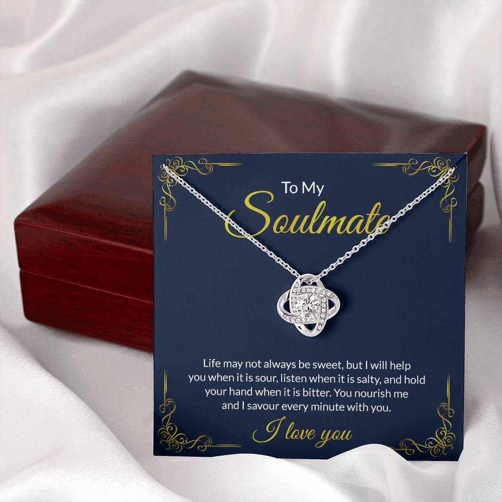 Soulmate Gift Necklace For Her To My Soulmate Necklace From Husband, Boy Friend To Soulmate Love Necklace Gift For Her Soulmate Jewelry Gift Her Gift Necklace for Her Romantic, Girlfriend Gift