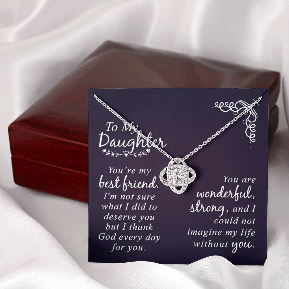 Daughter Gift Necklace - Mother And Daughter Necklace, Birthday Gifts For Daughter, To My Daughter Necklace From Mom, Jewelry Gift For Girls, Daughter On Birthday, Graduation Gift, Christmas