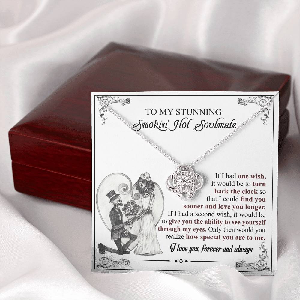 Soulmate Gift Necklace And Box, To My Stunning Smokin Hot Soulmate Necklace From Husband, Boyfriend, My Soulmate Necklace, Soul Mates to My Soulmate Gift Necklace From Husband, Soul Mate Necklaces