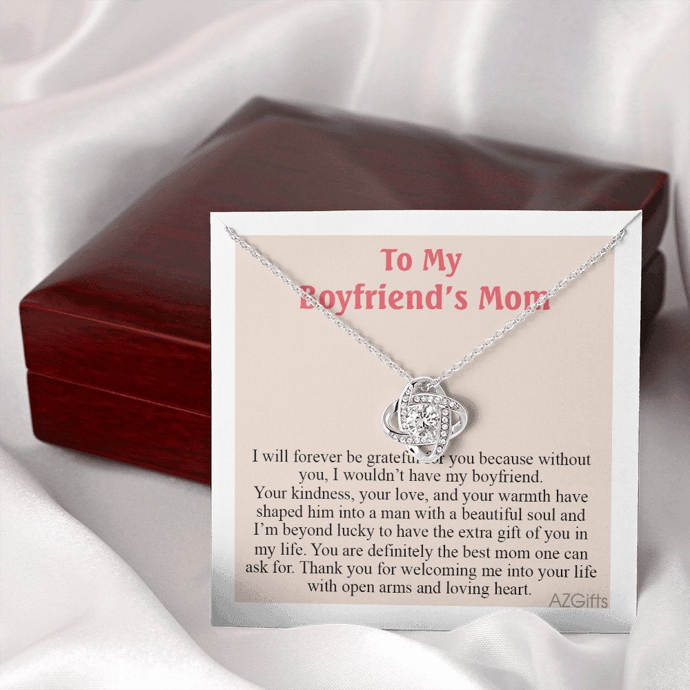 To My Boyfriend's Mom Necklace From Girlfriend, Gift Necklace for My Boyfriend's Mom On Mothers Day, Christmas, Anniversary, Mother's Day Necklace Gift For Boyfriend's Mom, Jewelry For Her