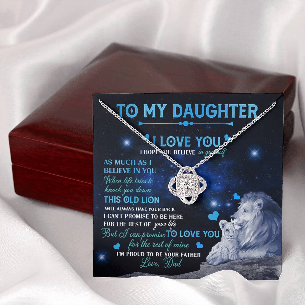 Father To Daughter Gifts Necklace From Dad, Father Daughter Necklace, To My Daughter Necklace From Daddy On Graduation Gift, Birthday Gift, Valentines, Christmas For Badass Daughter, Little Girl