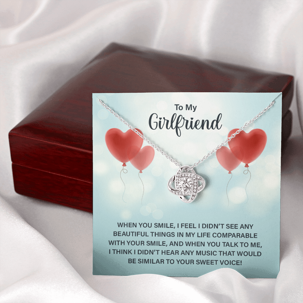 Girlfriend Gift Jewelry For Her, To My Girlfriend Necklace From Boyfriend Xmas