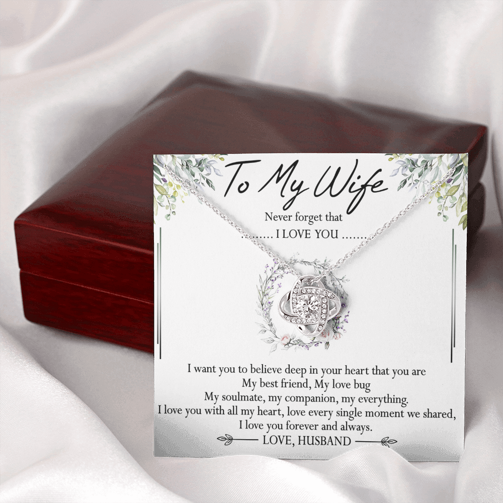 To My Wife Necklace, Necklace For Wife From Husband, To My Soulmate Necklace For Women, Soulmate Jewelry For Wife Beautiful Soulmate Gifts For Her Girlfriend Necklace Future Wife Gift Necklace