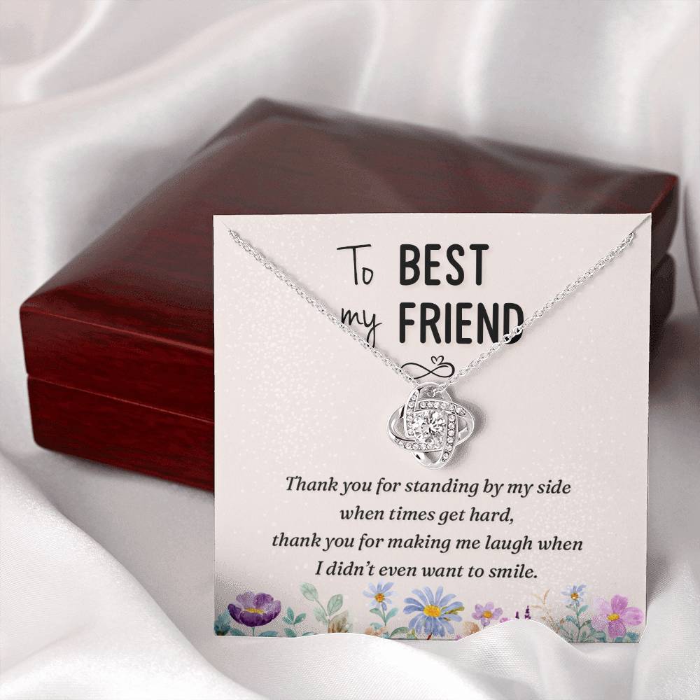 To My Best Friend Necklace Gift For Her On Xmas, Thank You Jewelry For Friend