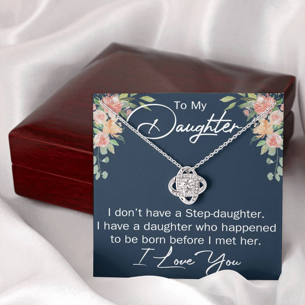 To My Daughter Necklace Gift From Mom Or Dad, Necklace Pendant for Daughter Gift On Graduation Gift Christmas Birthday Gift for Daughter Gift Set Jewelry Gift for Girls, Her Step Daughter Necklace