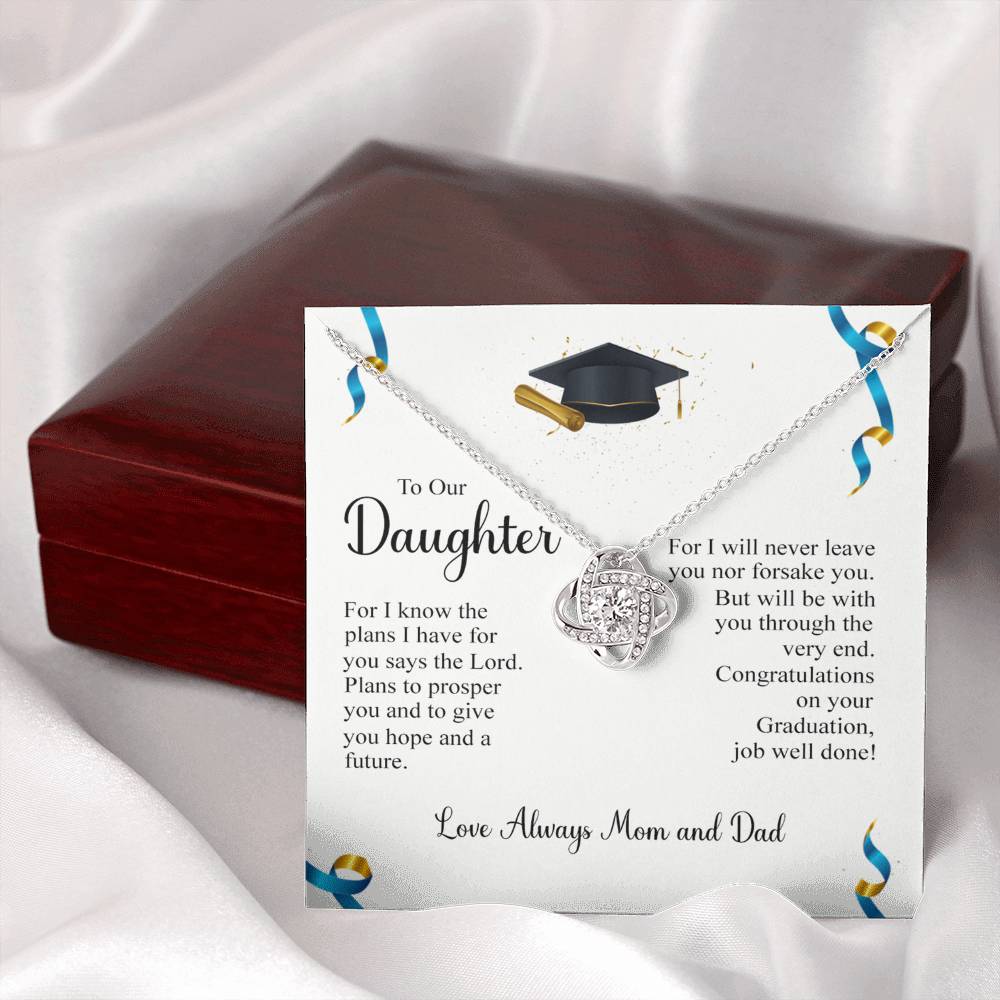 To My Daughter Necklace from Mom, Graduation Gift Necklace, Pendant Gift for Daughter, Graduation Gift for Her, High School, College Grad, Senior Graduation, Class of Necklace, Jewelry For Girls