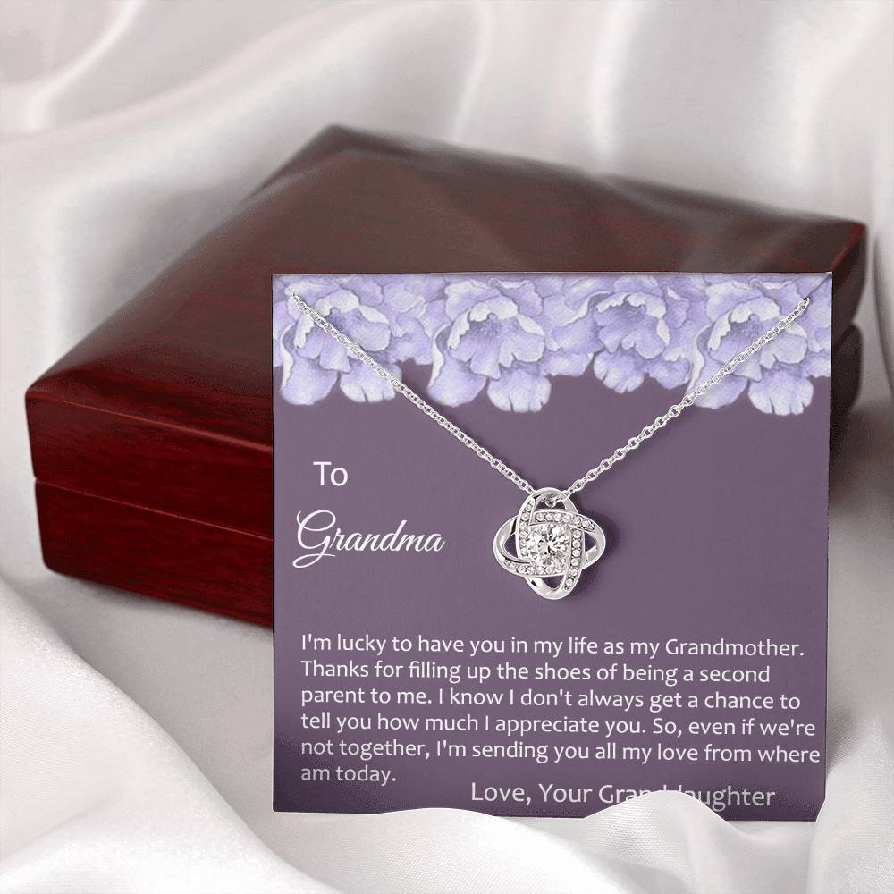 Grandma Gift Necklace To Granddaughter - Grandma Gifts from Granddaughter, Granddaughter Gifts From Grandma - Jewelry Gifts for Grandmother, Nana, Mimi, Gigi, Grammy on Birthday, Christmas