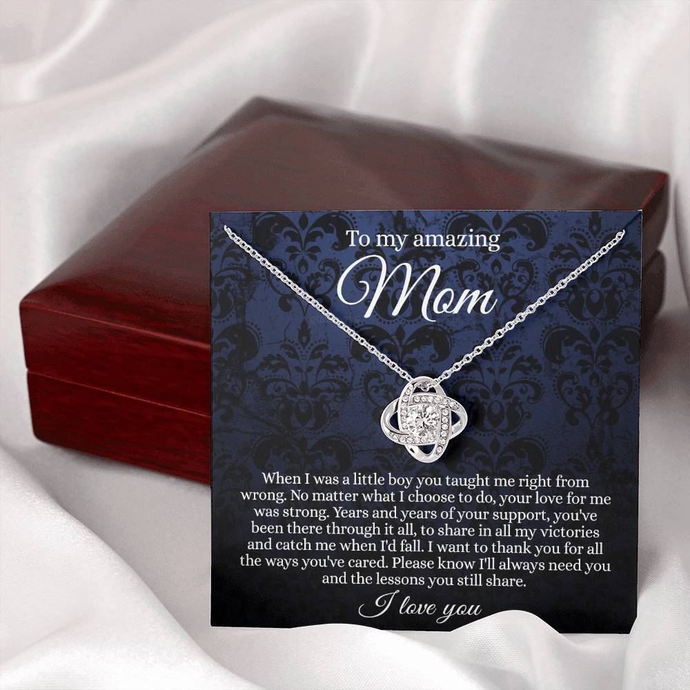To My Amazing Mom Necklace From Daughter With Card And Box Gift For Mom, Loving Mom, Thank You Mom Gift Necklae, Jewelry Gift For Women On  Mother's Day Necklace Anniversary, Birthday Gift For Her