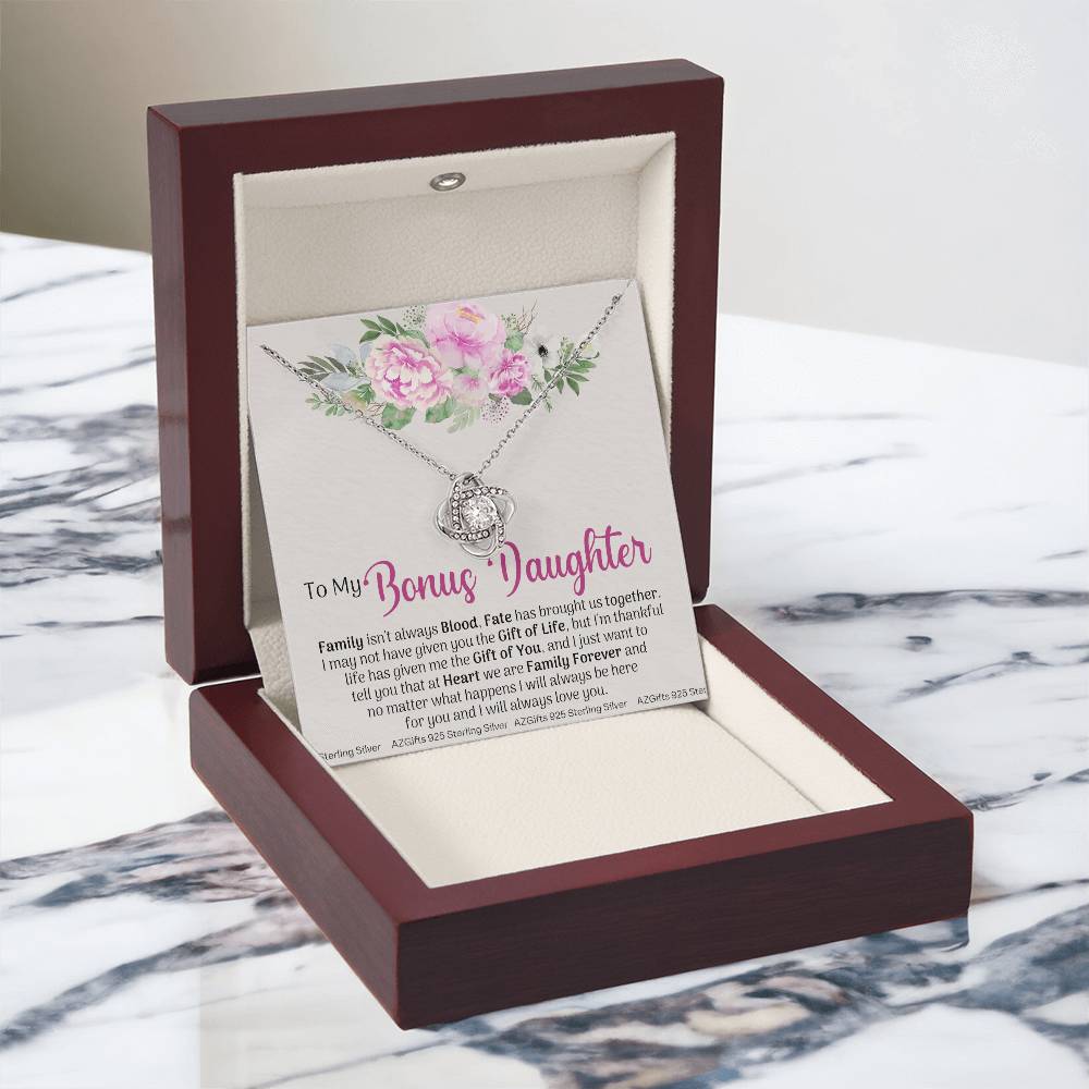 To My Bonus Daughter, Bonus Daughter Necklace, Step Daughter Necklace, Gifts For Stepdaughter, Gifts For Bonus Daughter, Bonus Daughter Gifts, Step Daughter Jewelry Gift For Girls, Little Girl