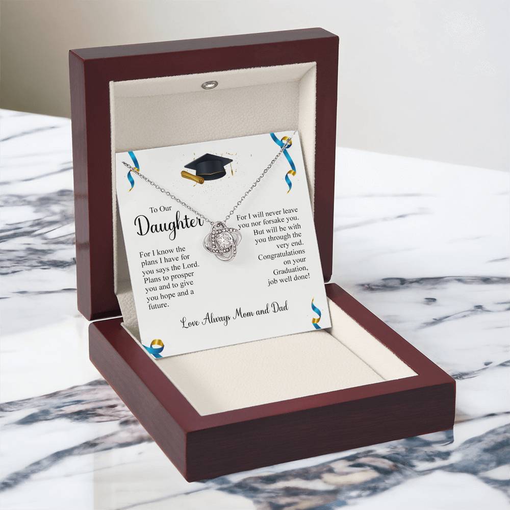 To My Daughter Necklace from Mom, Graduation Gift Necklace, Pendant Gift for Daughter, Graduation Gift for Her, High School, College Grad, Senior Graduation, Class of Necklace, Jewelry For Girls