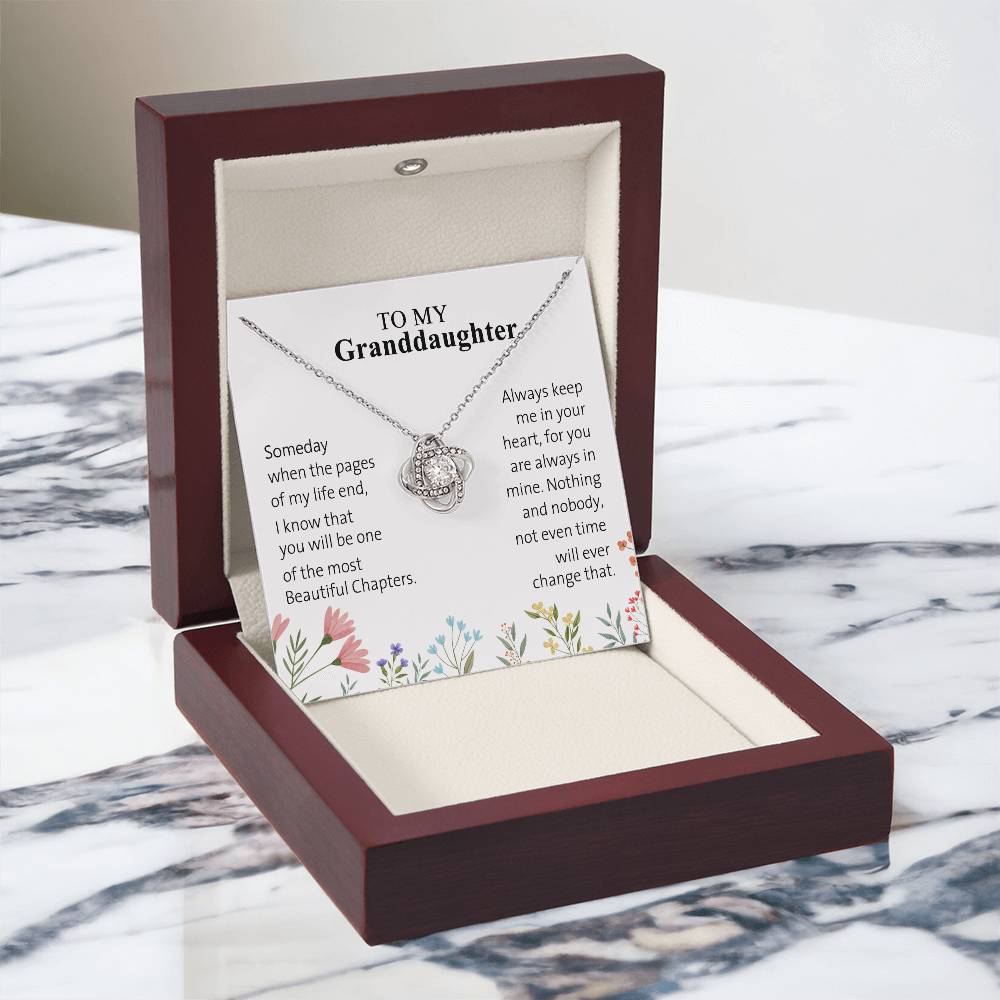 Granddaughter Gifts From Grandma - Granddaughter Necklace, Jewelry Keepsake Gifts For Granddaughter, Love Gift For Adults Or Girls On Birthday, Graduation, Wedding, Valentines, Mothers Day Christmas