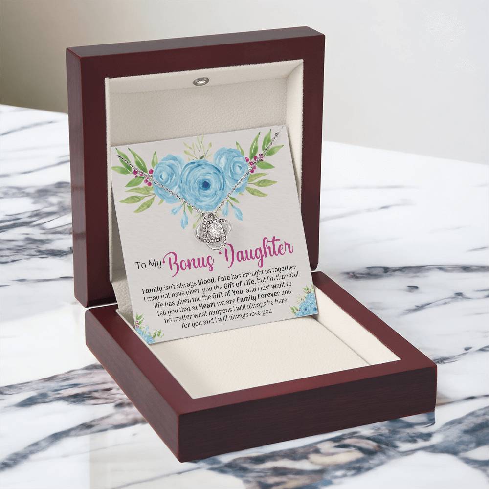 To My Bonus Daughter Gift Necklace, Bonus Daughter Gift Necklace, Step Daughter Necklace Gifts For Stepdaughter Gifts For Bonus Daughter , Step Daughter Gifts Jewelry Gift For Girls, Bonus Daughter