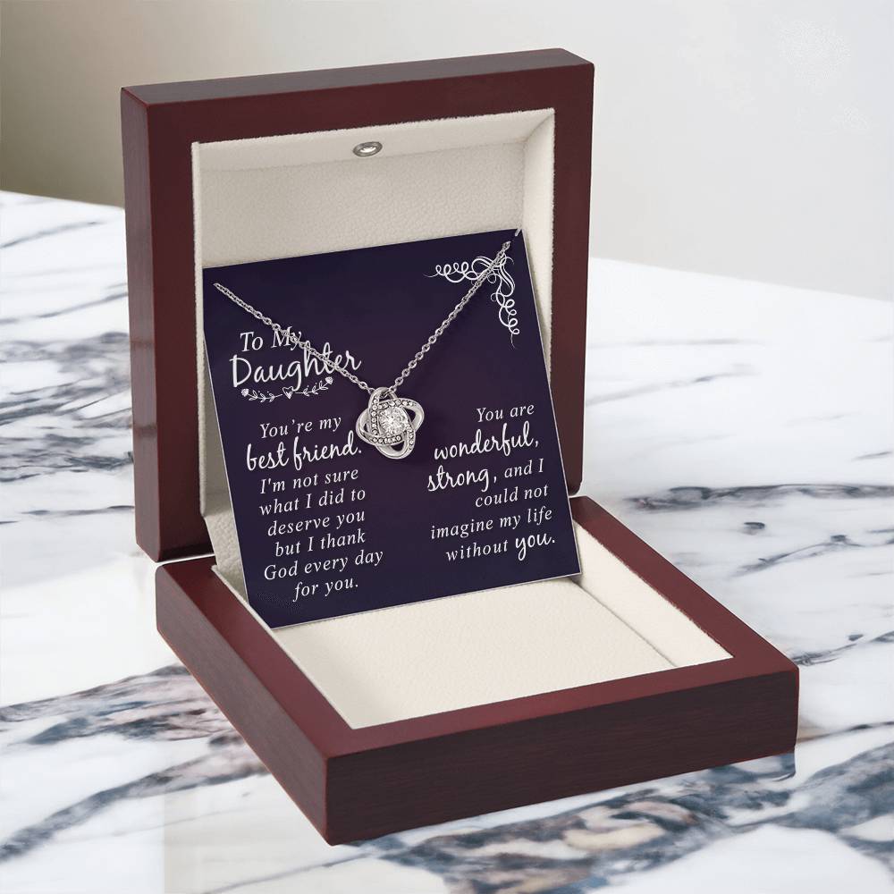 Daughter Gift Necklace - Mother And Daughter Necklace, Birthday Gifts For Daughter, To My Daughter Necklace From Mom, Jewelry Gift For Girls, Daughter On Birthday, Graduation Gift, Christmas