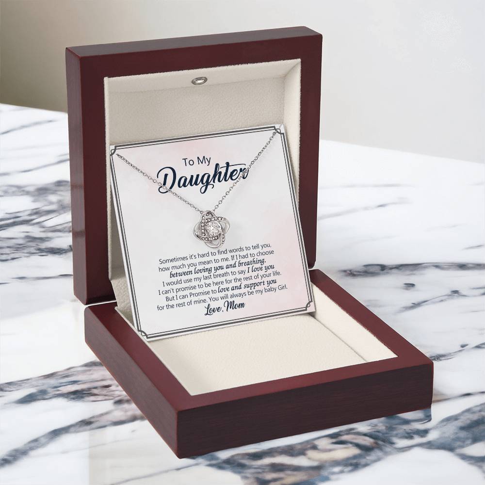 To My Beautiful Daughter Necklace from Mom, Mother and Daughter Gift Necklace, Jewelry Gift For Girls, Little Girl, Daughter, Necklace for Daughter, Daughter Birthday Graduation Gift from Mother