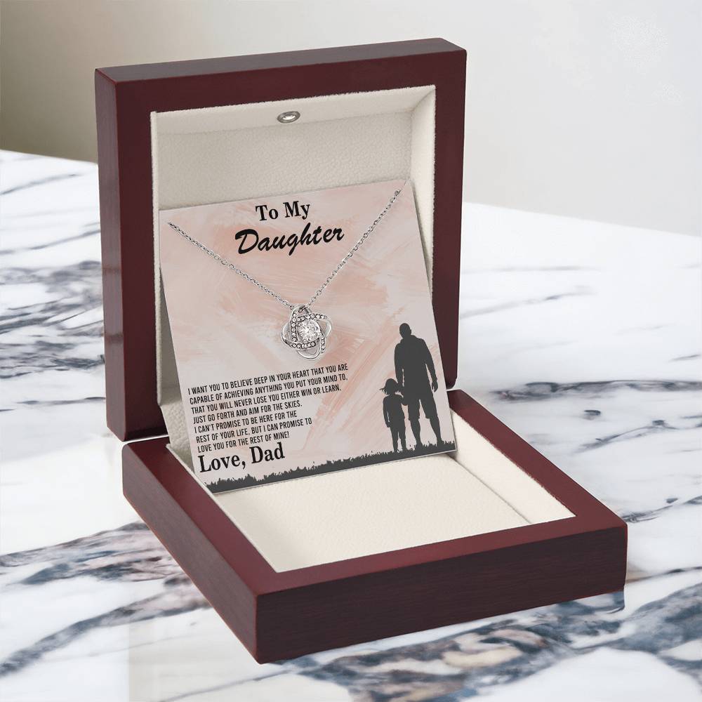 To My Daughter Gift Necklace Love Dad, To My Badass Daughter, Daughter Jewelry From Dad, Father Daughter Gifts From Dad, Necklace For Daughter, To Daughter From Dad, Father Gifts From Daughter