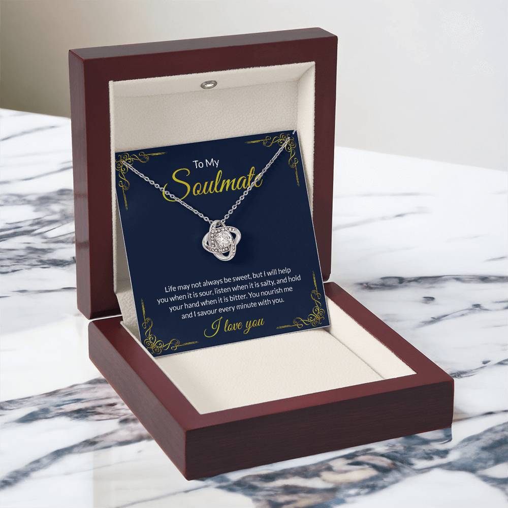Soulmate Gift Necklace For Her To My Soulmate Necklace From Husband, Boy Friend To Soulmate Love Necklace Gift For Her Soulmate Jewelry Gift Her Gift Necklace for Her Romantic, Girlfriend Gift
