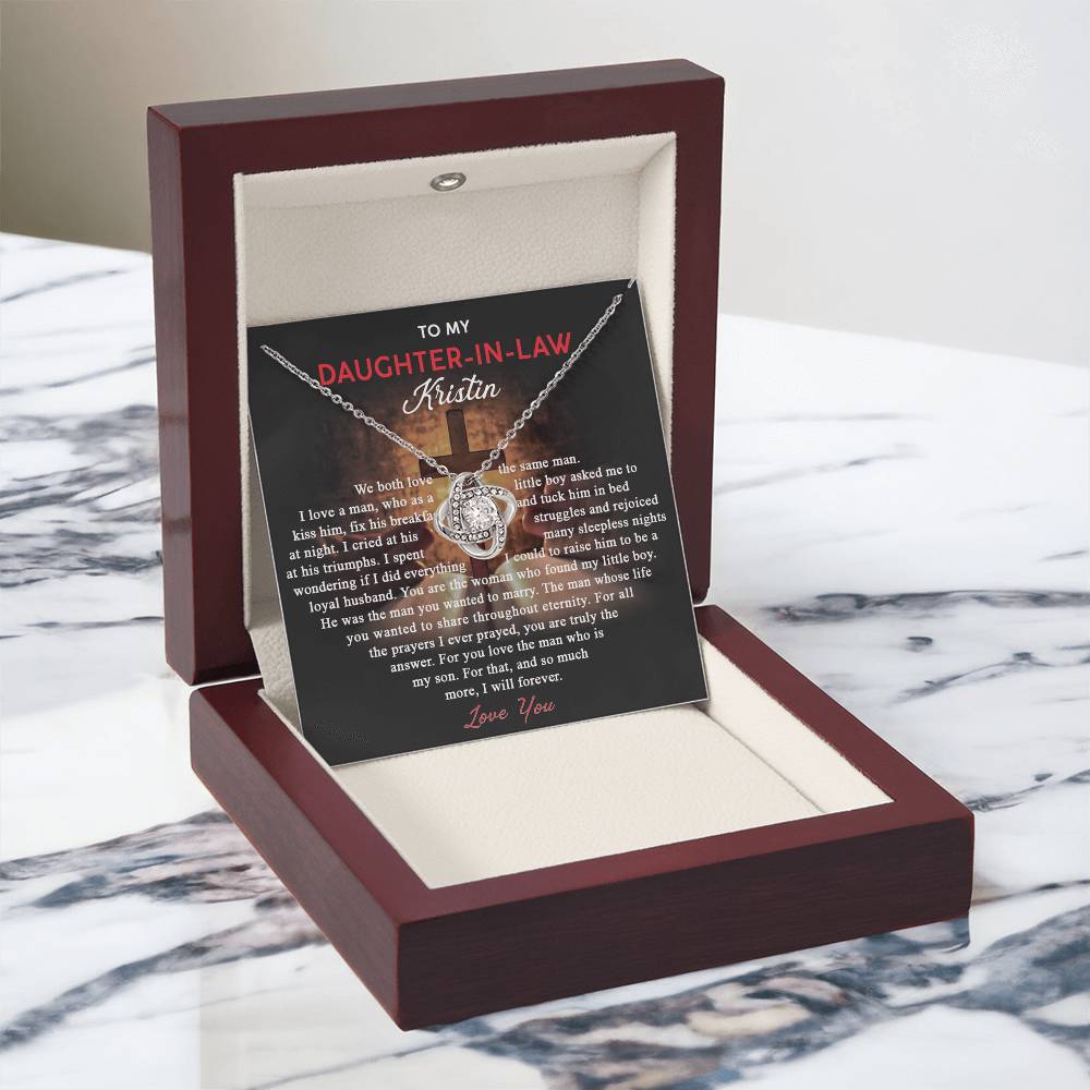 To My Daughter-In-Law Gifts Necklace From Mother In Law, Daughter In Law Wedding Gift, Best Daughter In Law, Mother To Daughter Gifts Necklaces, To My Future Mother In Law Necklace For Daughter