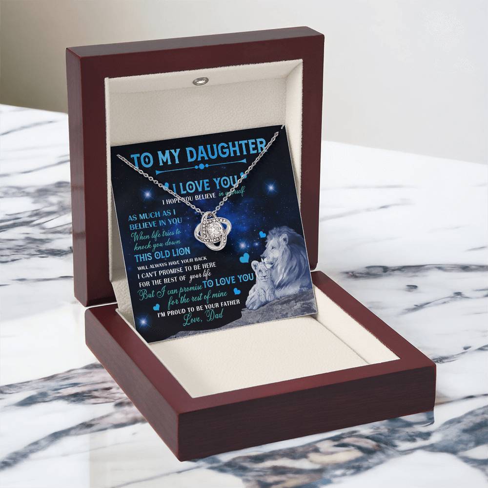 Father To Daughter Gifts Necklace From Dad, Father Daughter Necklace, To My Daughter Necklace From Daddy On Graduation Gift, Birthday Gift, Valentines, Christmas For Badass Daughter, Little Girl