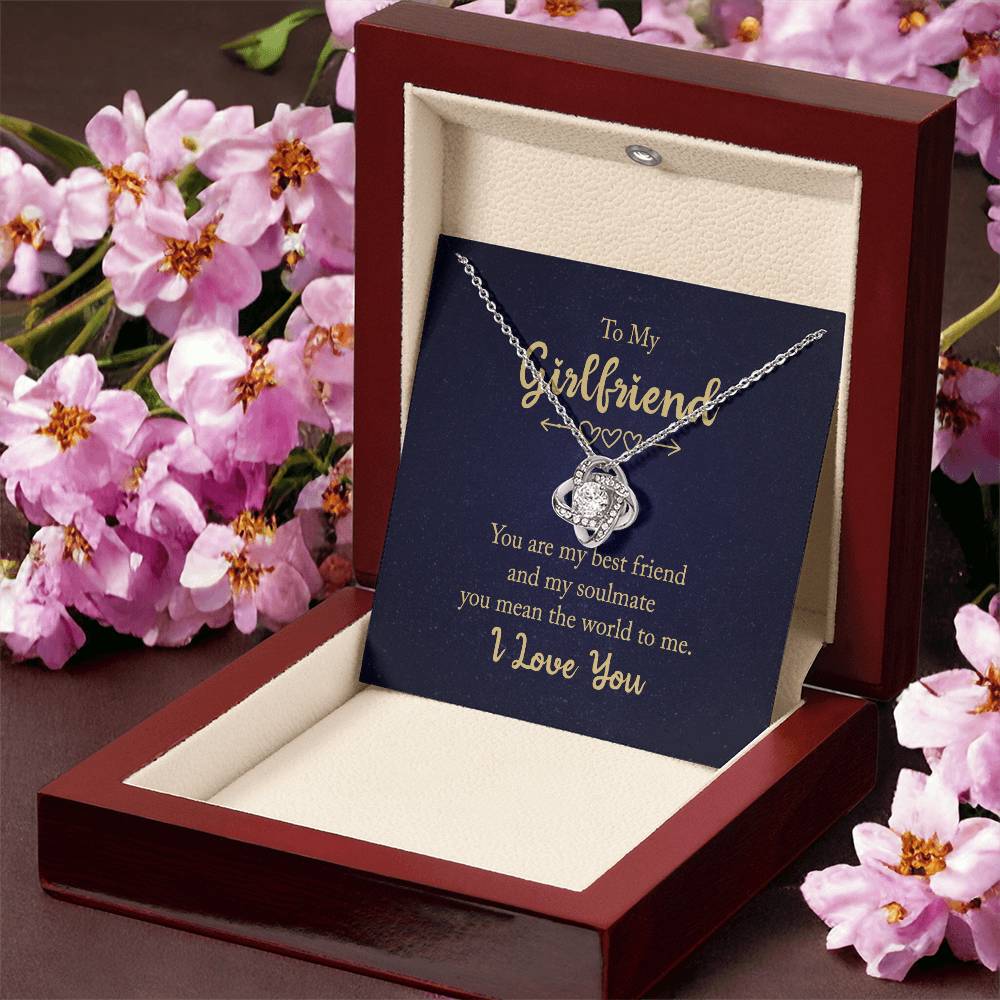 To My Girlfriend Knot Necklace From Boyfriend My Friend My Soulmate Gift On Xmas