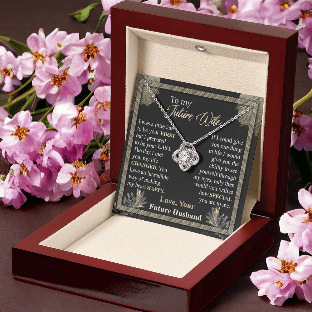 To My Future Wife Necklace From Future Husband To Wife Jewelry Gift For Women Soulmate Gift Necklace From Men Love Knot Necklace Gift For Future Wife Husband And Wife Gift Necklace For Future Wife