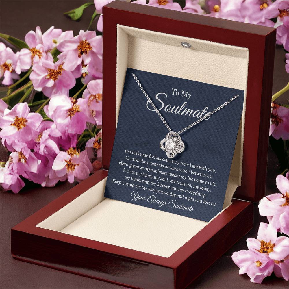 Soulmate Jewelry, Gift Necklace And Box Soulmate Gift Necklace, My Soulmate Necklace, Soul Mates to My Soulmate Gift Necklace From Husband, Soul Mate Necklaces, To My Beautiful Soulmate Necklace