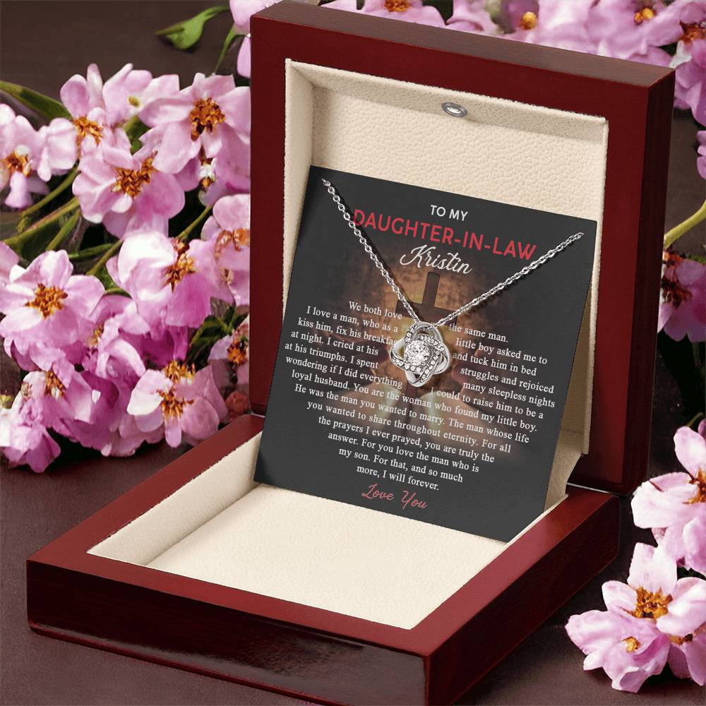 To My Daughter-In-Law Gifts Necklace From Mother In Law, Daughter In Law Wedding Gift, Best Daughter In Law, Mother To Daughter Gifts Necklaces, To My Future Mother In Law Necklace For Daughter