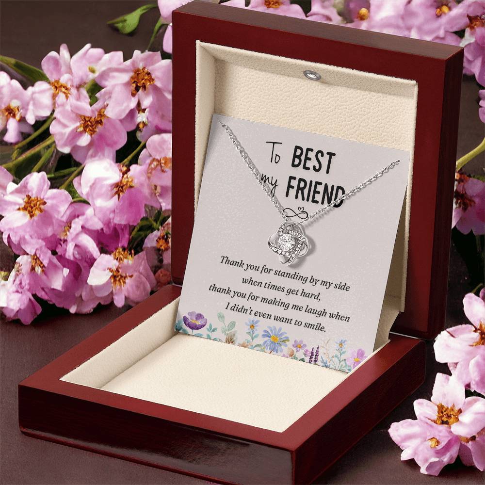 To My Best Friend Necklace Gift For Her On Xmas, Thank You Jewelry For Friend