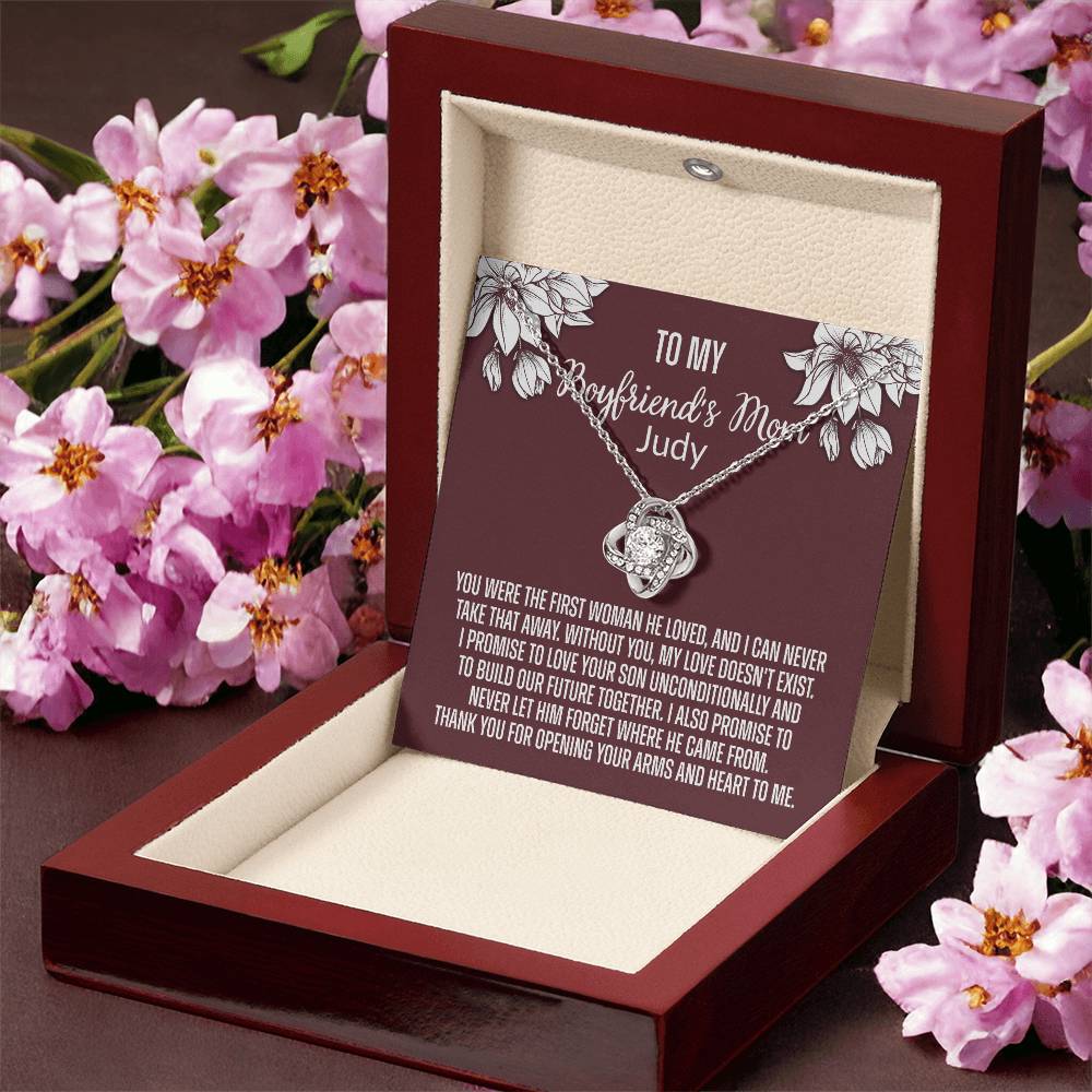 To My Boyfriend's Mom Necklace From Girlfriend, Personalized Gifts For Mother-In-Law, Gift Necklace For Boyfriend's Mom, Presents For Mom Necklace For Women, Mothers Day Necklace For Boyfriends Mom