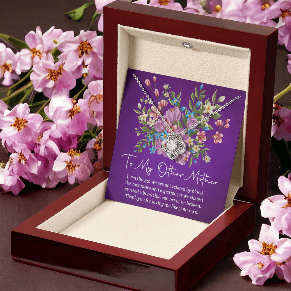 Mother Necklace, To My Other Mother Love Knot Necklace Gift From Daughter, Mother And Daughter Gift Necklace Personalized Gift Necklace For Mom, Thank You Pendant, Love Knot Necklace Gift For Women