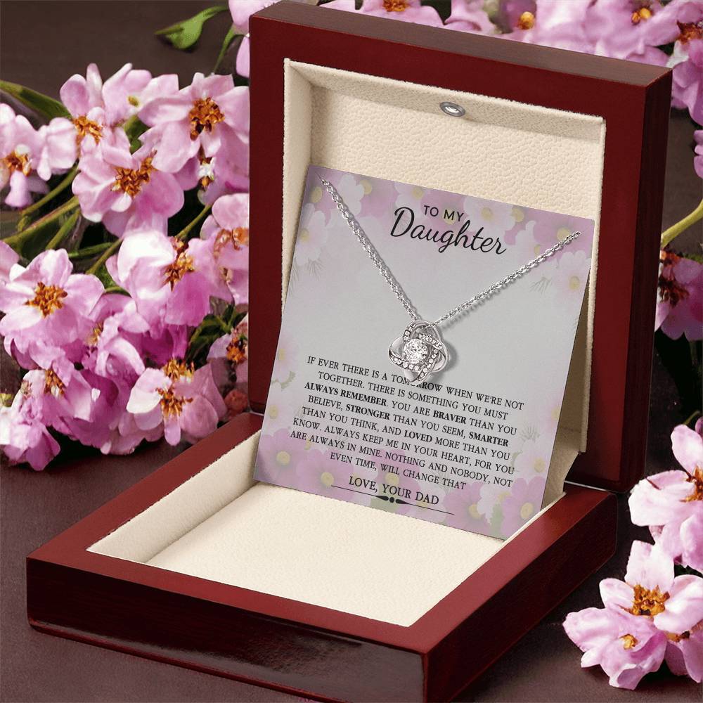 To My Daughter Necklace Gift From Dad, Father And Daughter Necklace, Daughter Gifts From Dad, Father Daughter Gifts Jewelry For Girls, Little Girl Pendant On Birthday, Graduation Gift For Daughter