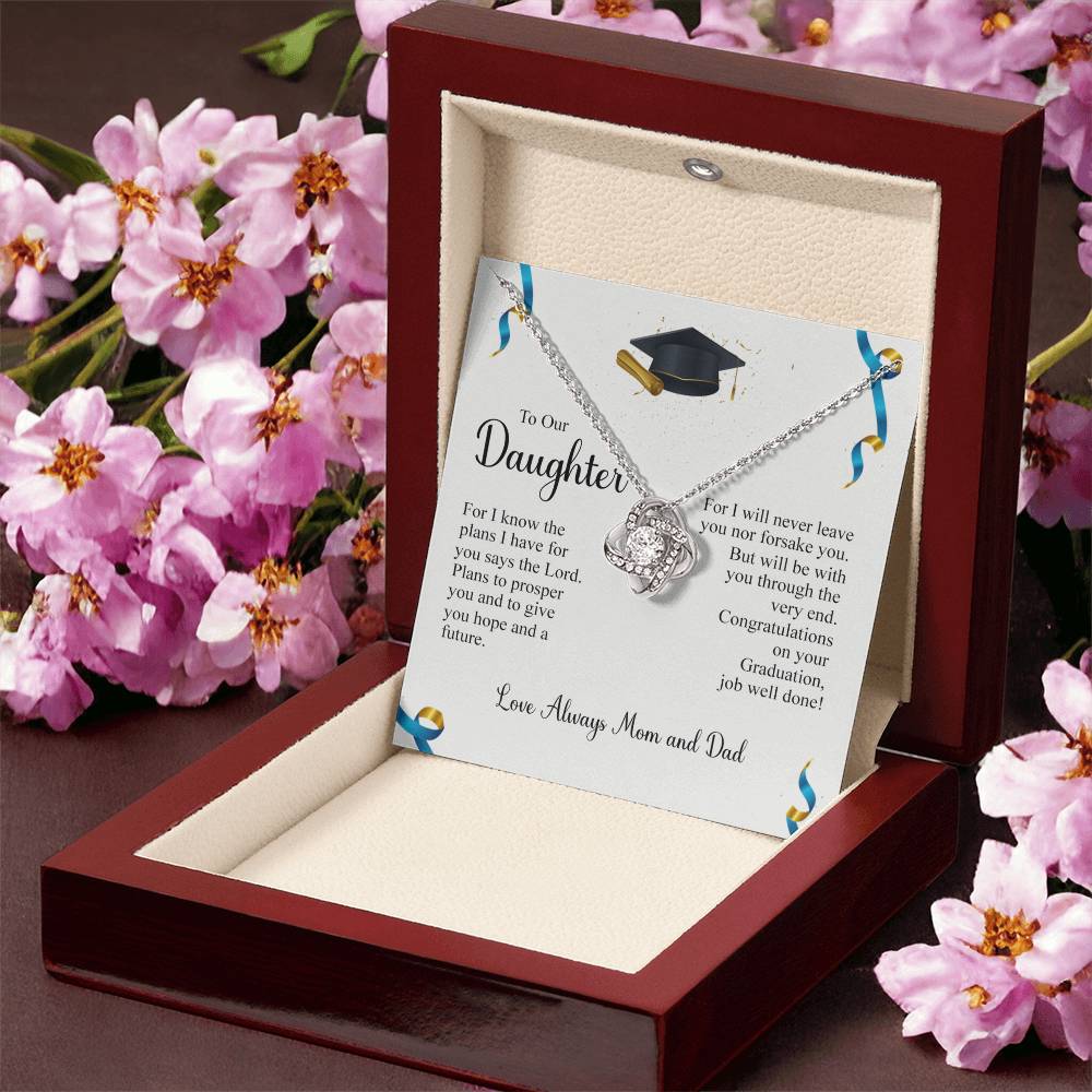 To My Daughter Necklace from Mom, Graduation Gift Necklace, Pendant Gift for Daughter, Graduation Gift for Her, High School, College Grad, Senior Graduation, Class of Necklace, Jewelry For Girls