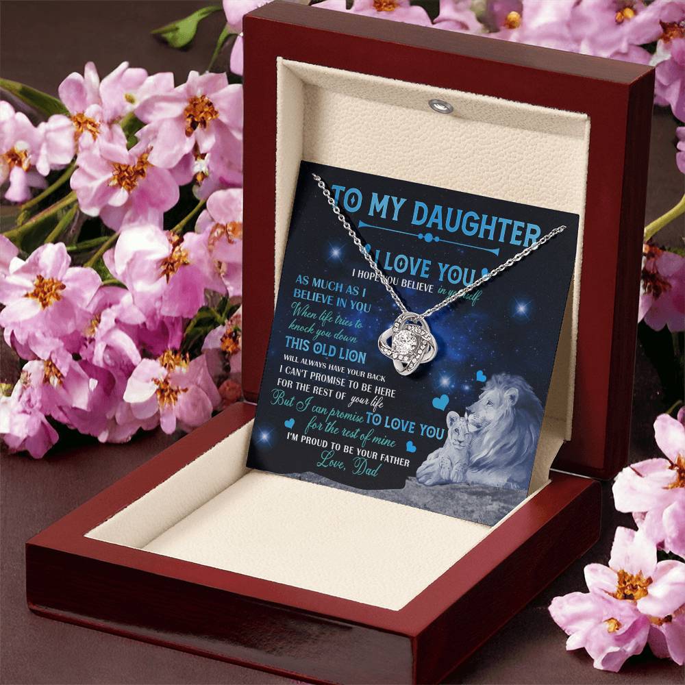 Father To Daughter Gifts Necklace From Dad, Father Daughter Necklace, To My Daughter Necklace From Daddy On Graduation Gift, Birthday Gift, Valentines, Christmas For Badass Daughter, Little Girl