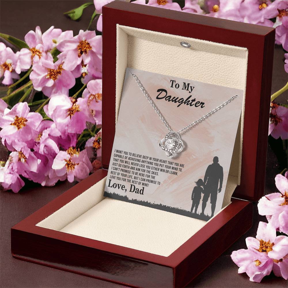To My Daughter Gift Necklace Love Dad, To My Badass Daughter, Daughter Jewelry From Dad, Father Daughter Gifts From Dad, Necklace For Daughter, To Daughter From Dad, Father Gifts From Daughter
