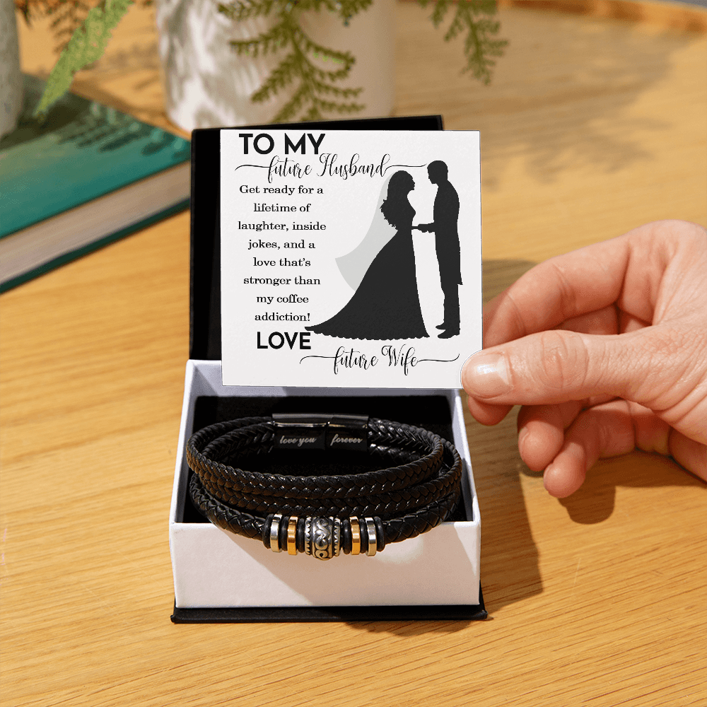 Husband And Wife Bracelet Gift For Him, Jewelry Gift Men On Wedding Christmas